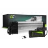 Green Cell Bateria pre Elektrický Bicykel 36V 10,4Ah 396Wh Silverfish Ebike 4 Pin na Zündapp, Hitway, Vivi, Fafrees s Nabíjačkou