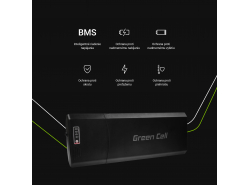 Batéria Batéria Green Cell Zadný nosič 36V 11,6 Ah 418 Wh pre elektrický bicykel E-Bike Pedelec