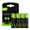 4x Nabíjateľná batéria AA R6 2600mAh Ni-Mh dobíjateľné akumlátory Green Cell
