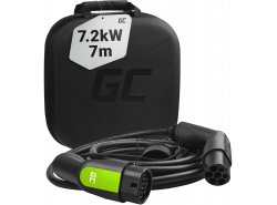 Green Cell Kábel Type 2 7.2kW 32A 7m 1-Fázový pre Leaf, i3, e-Golf, e-Up!, e-208, e-2008, UX 300e, 500e, I-Pace, Citigo iV